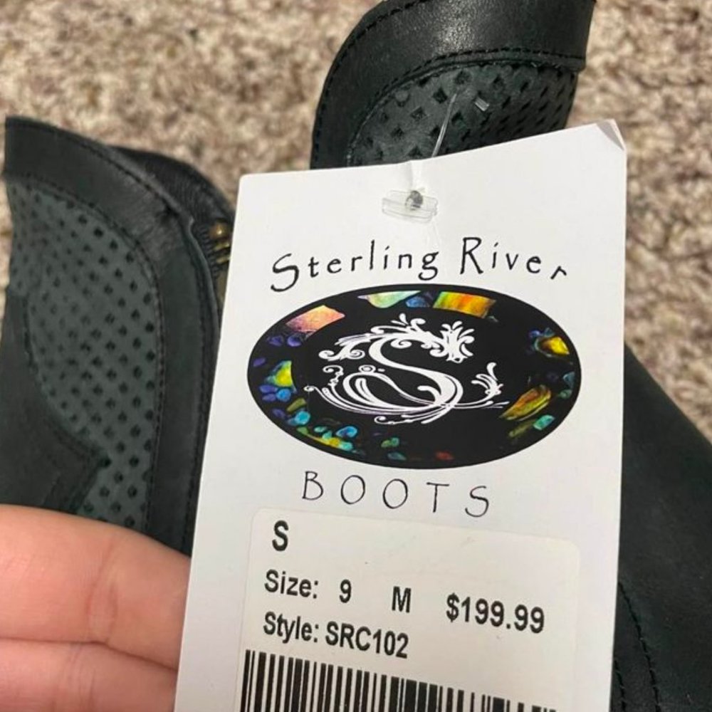 Sterling River Leather Booties - size 9 - Picture 3 of 5